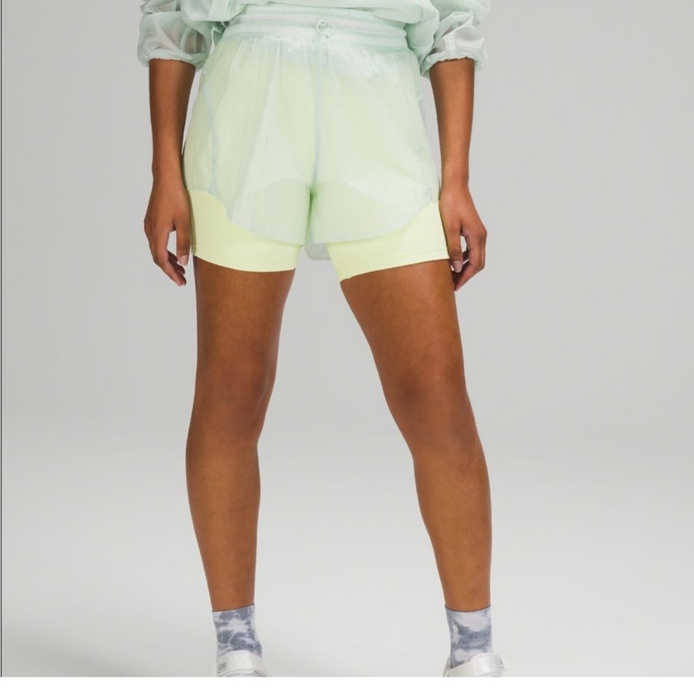 Lululemon Step Out Short Size 2 Ocean Air OCNA 3"Water Repellent - Picture 2 of 13
